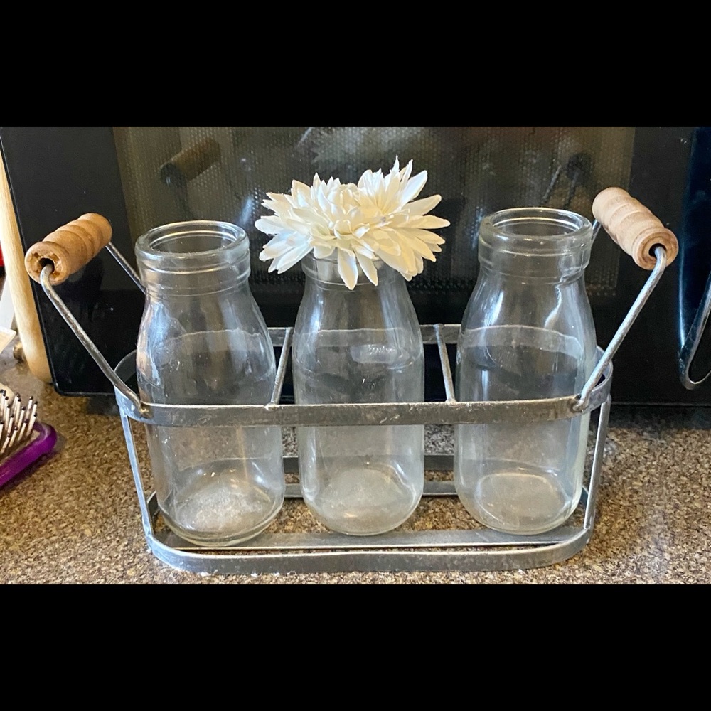 Milk Jar Flower Vases for Added Farmhouse Funk